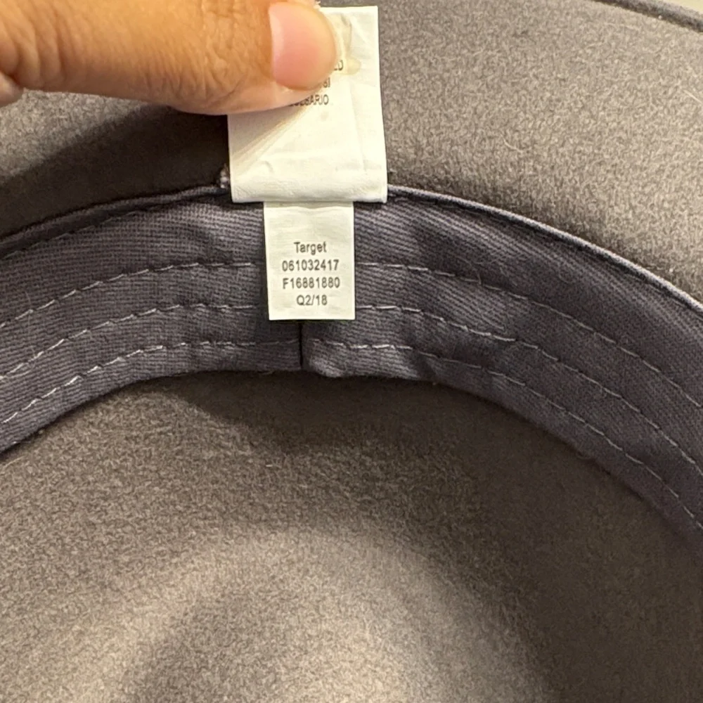 Target Charcoal Fedora with X Stitch
